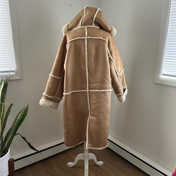 Anthropologie Pilcro Reversible Sherpa Coat - Picture 5 of 6
